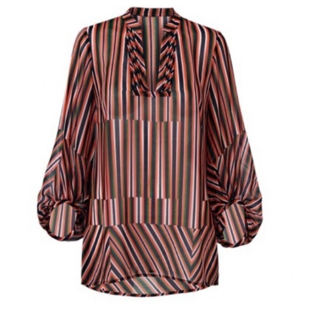 Cabi Ultimate Multi Striped Blouse